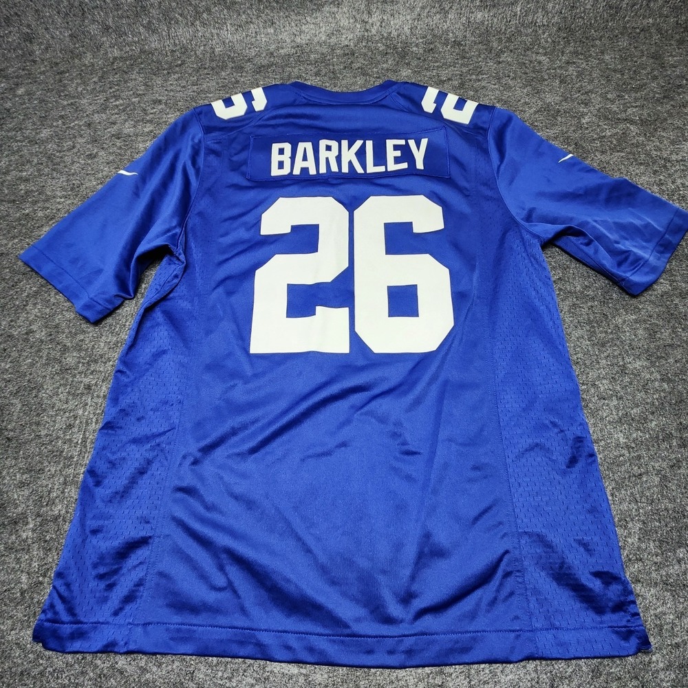 New York Giants Saquon Barkley #26 NFL on Field Football Jersey Mens Large Blue